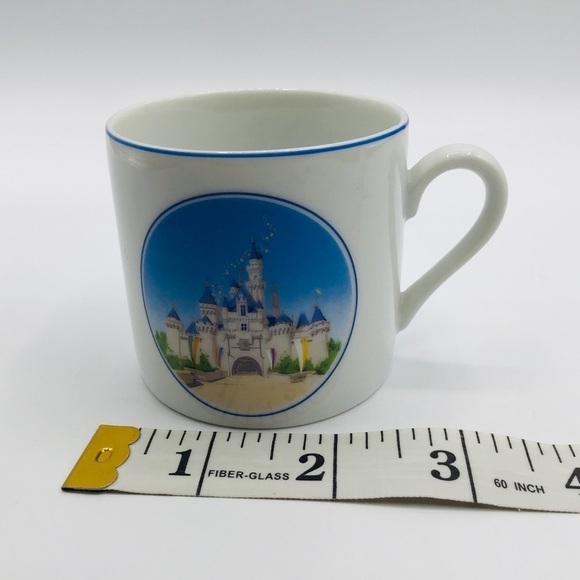 VINTAGE Disney Disneyland Magic Castle Demitasse Teacup & Saucer 2 Pc Set Japan - Picture 8 of 10